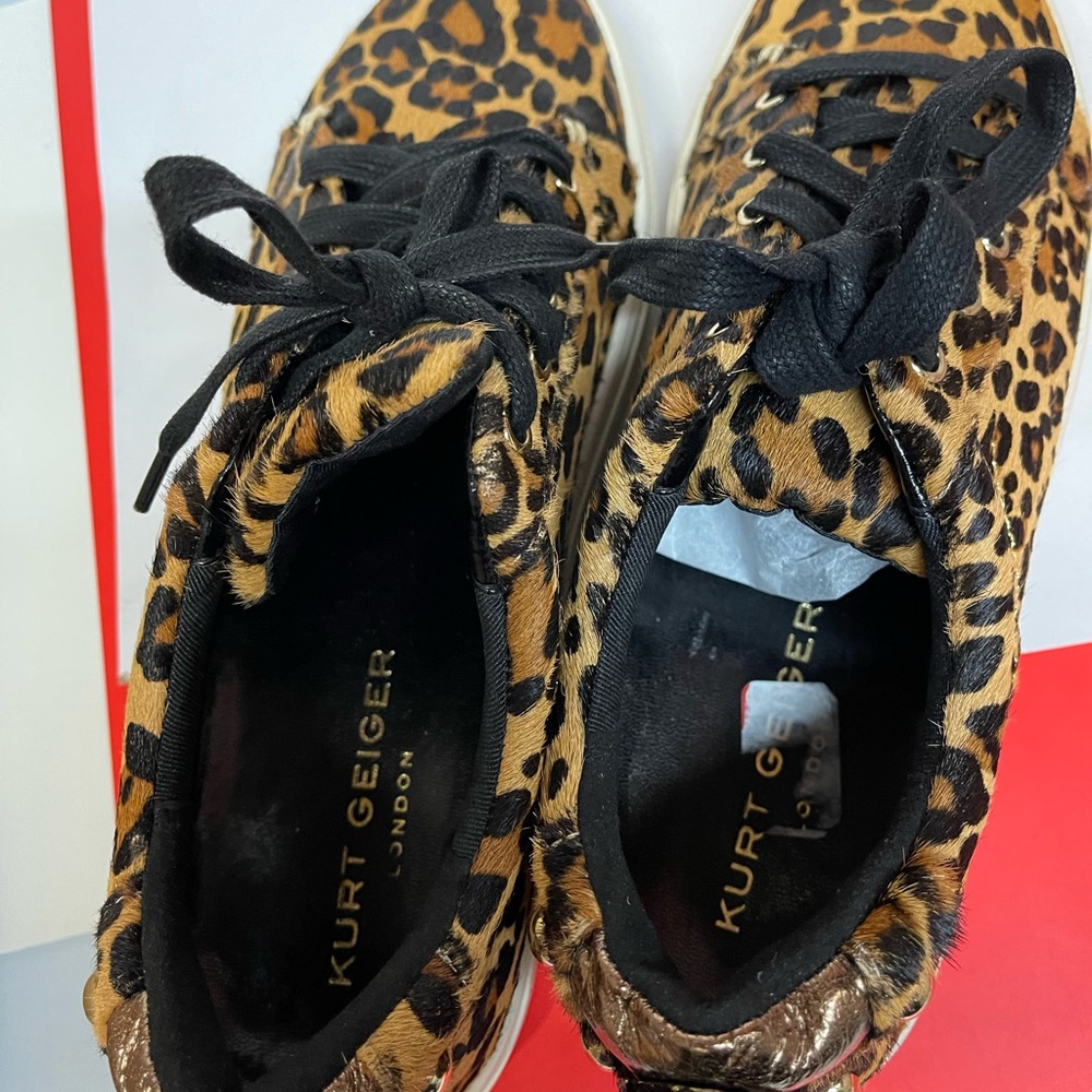 Brand New Kurt Geiger London Sneaker Leopard pattern size 8 (EU 39) - Picture 6 of 11